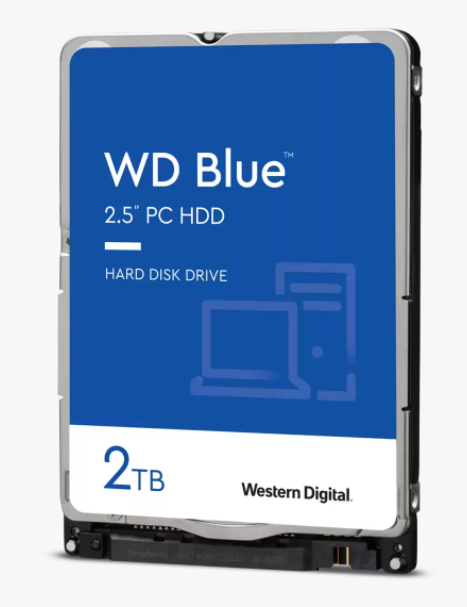Western Digital 2.5" Blue 2TB SATA3 5400RPM 128MB Cache HDD