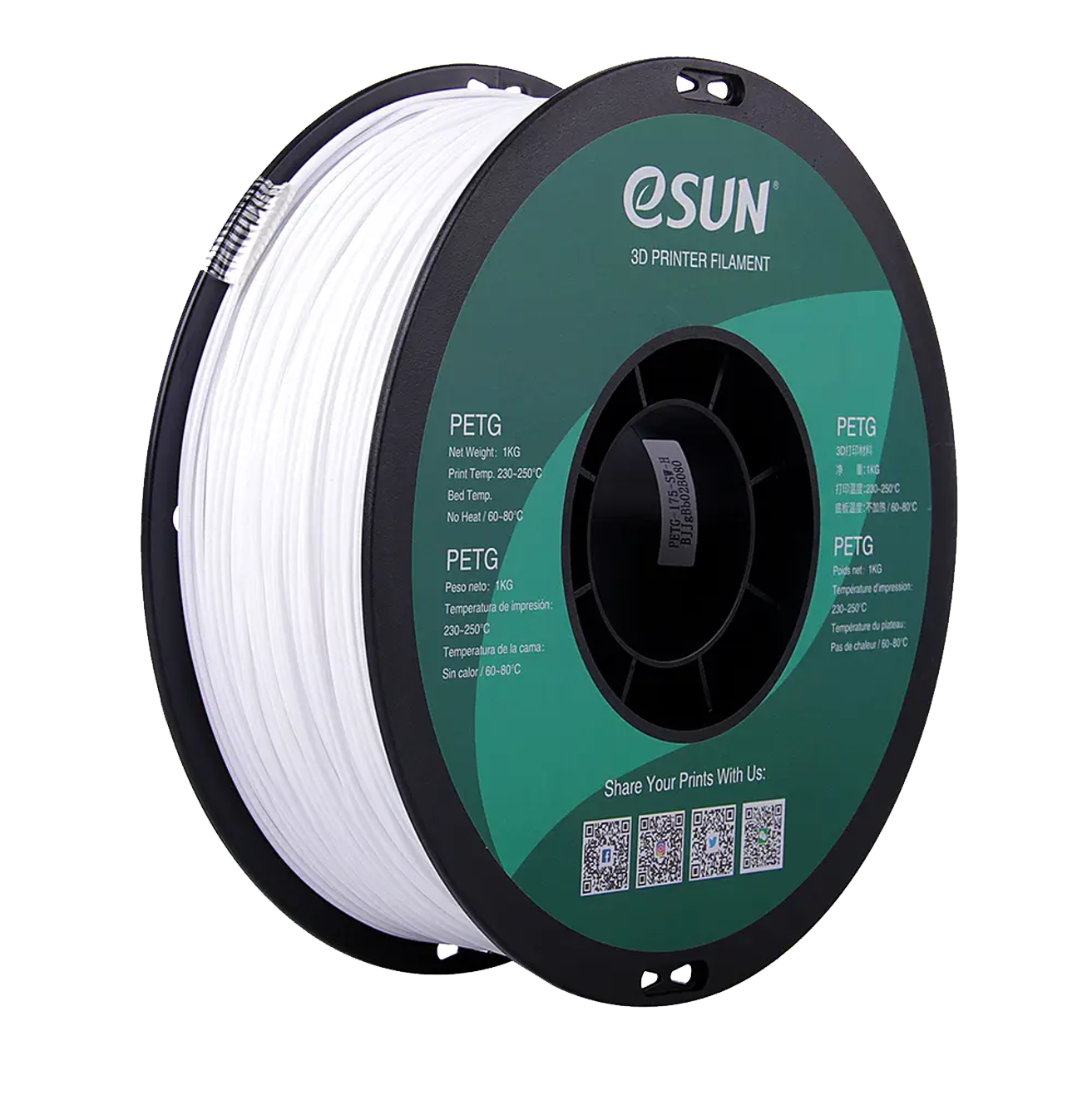 eSUN PETg 1.75mm Filament 1KG